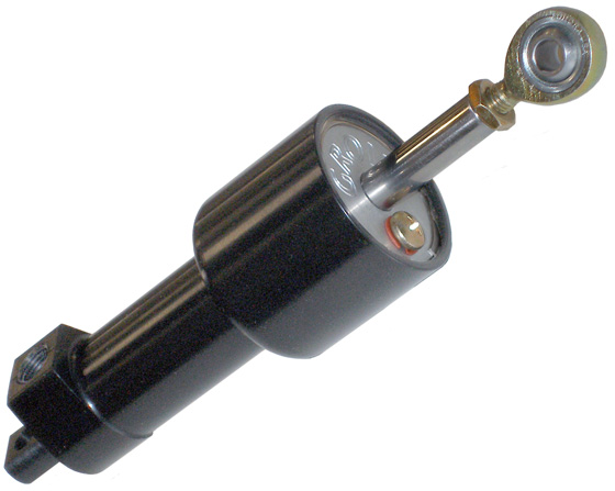 aircraft mster cylinder with reservoir and spherical bearings